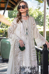 Maria B Unstitched 3 Piece Luxury Eid Lawn Suit-D-02