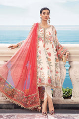 Maria B Unstitched 3 Piece Pure Silk Chiffon Suit-MPC-106