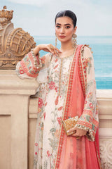 Maria B Unstitched 3 Piece Pure Silk Chiffon Suit-MPC-106