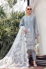 Maria B Unstitched 3 Piece Luxury Eid Lawn Suit-D-10