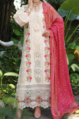Noor By Saadia Asad Unstitched 3 Piece Luxury Chikankari Lawn'2024-D-12-B