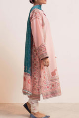 Coco Prints by Zara Shahjahan Unstitched 3 Piece Lawn Suit-D-03-Gulabi