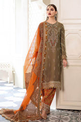 Maria B Sateen Unstitched 3 Piece Embroidered Suit-CST-603