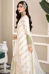 Maria B Sateen Unstitched 3 Piece Embroidered Suit-CST-604