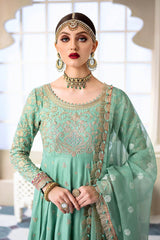 Maria B Sateen Unstitched 3 Piece Embroidered Suit-CST-606