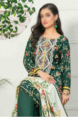 Seher by Tawakkal Unstitched 3 Piece Linen Suit-S-7540-A
