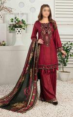 Seher by Tawakkal Unstitched 3 Piece Linen Suit-S-7542-A