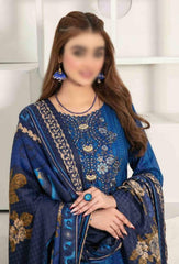 Seher by Tawakkal Unstitched 3 Piece Linen Suit-S-7542-B