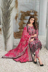 Frey by Tawakkal Unstitched 3 Printed & Emb Lawn Suit-FT-8634