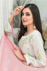 Frey by Tawakkal Unstitched 3 Printed & Emb Lawn Suit-FT-8636