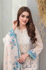 Frey by Tawakkal Unstitched 3 Printed & Emb Lawn Suit-FT-8637