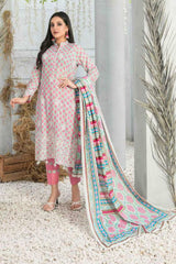 Frey by Tawakkal Unstitched 3 Printed & Emb Lawn Suit-FT-8638