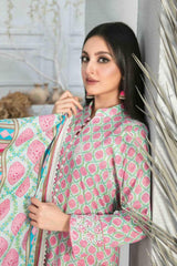 Frey by Tawakkal Unstitched 3 Printed & Emb Lawn Suit-FT-8638