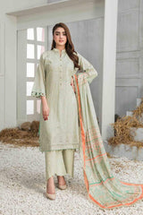 Frey by Tawakkal Unstitched 3 Printed & Emb Lawn Suit-FT-8642