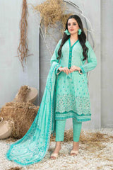 Frey by Tawakkal Unstitched 3 Printed & Emb Lawn Suit-FT-8644