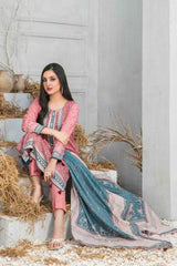 Frey by Tawakkal Unstitched 3 Printed & Emb Lawn Suit-FT-8645
