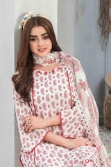 Frey by Tawakkal Unstitched 3 Printed & Emb Lawn Suit-FT-8647