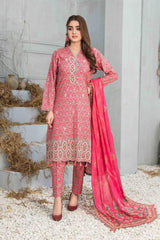 Frey by Tawakkal Unstitched 3 Printed & Emb Lawn Suit-FT-8648