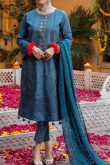 Jashan Eid K Rang by Tawakkal Unstitched 3 Piece Lawn Vol-01 Suit-JS-8724