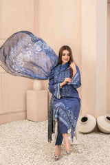Laleh by Tawakkal Unstitched 3 Piece Slub Digital Print Lawn Suit-L-9172