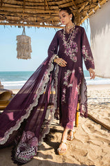 Saira Shakira Unstitched 3 Piece Luxury Lawn Suit-DAHLIA-B