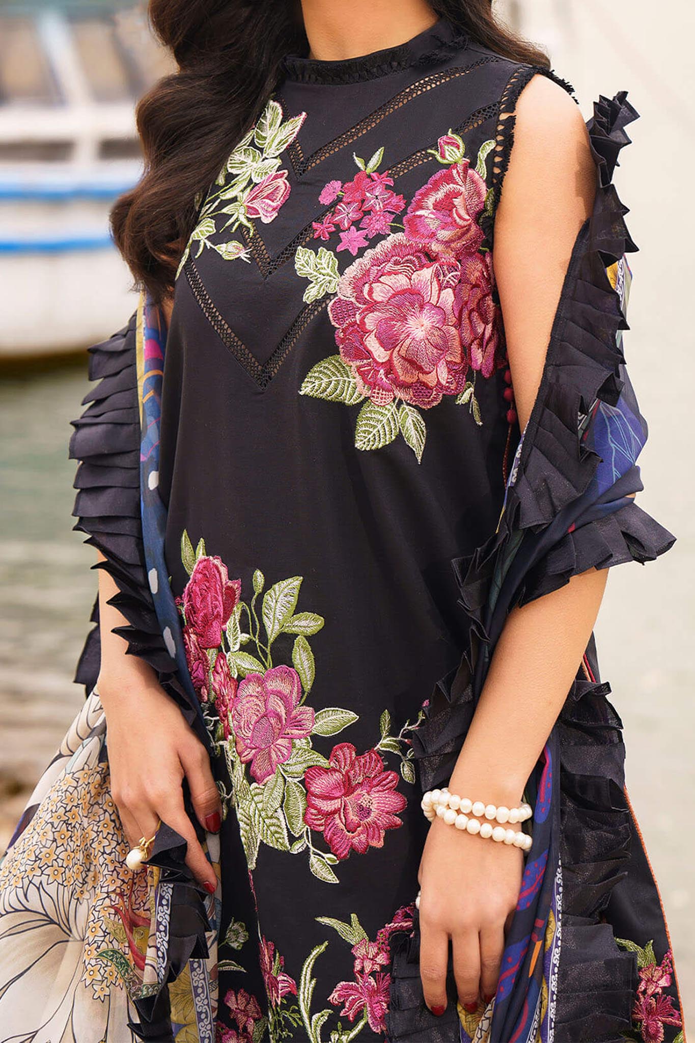 Meraki by Asifa N Nabeel Unstitched 3 Piece Lawn Collection'2024-Daphne