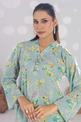 Basic Essentials By Dor Stitched Co Ords Digital Printed Cotton Collection'2025-DBEC-04-Mint