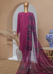 Damask By HZ Stitched 3 Piece Gold Jacquard Eid Edit Collection-DBJ-042