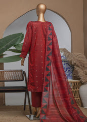 Damask By HZ Stitched 3 Piece Gold Jacquard Eid Edit Collection-DBJ-046