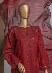 Damask By HZ Stitched 3 Piece Gold Jacquard Eid Edit Collection-DBJ-046
