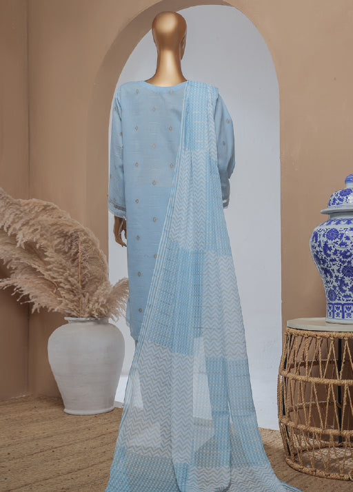 Damask By HZ Stitched 3 Piece Gold Jacquard Eid Edit Collection-DBJ-049