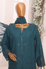 Dynasty By HZ Unstitched 3 Piece Emb Chikankari Lawn Collection-DCE-04