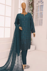 Dynasty By HZ Unstitched 3 Piece Emb Chikankari Lawn Collection-DCE-04