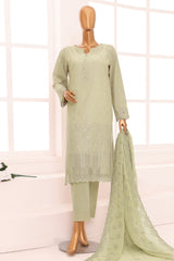 Dynasty By HZ Unstitched 3 Piece Emb Chikankari Lawn Collection-DCE-06