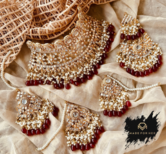 Made For Her-Noor-e-Arzoo Bridal Collar Set - KAT1001