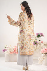 Odyssey By Dor Stitched Co Ords Printed Jacquard Chapter-01 Collection'2025-DJOC-06-Cream