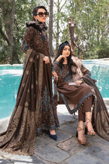 Maria B Unstitched 3 Piece Linen Winter Suit-DL-1001