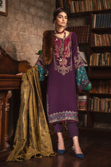 Maria B Unstitched 3 Piece Linen Winter Suit-DL-1002