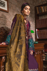 Maria B Unstitched 3 Piece Linen Winter Suit-DL-1002