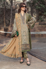 Maria B Unstitched 3 Piece Linen Winter Suit-DL-1003