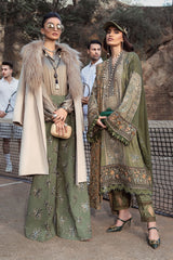 Maria B Unstitched 3 Piece Linen Winter Suit-DL-1003