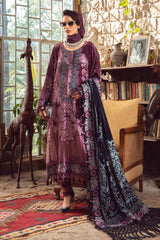 Maria B Unstitched 3 Piece Linen Winter Suit-DL-1006