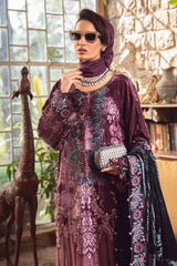 Maria B Unstitched 3 Piece Linen Winter Suit-DL-1006