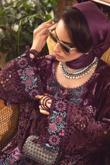 Maria B Unstitched 3 Piece Linen Winter Suit-DL-1006
