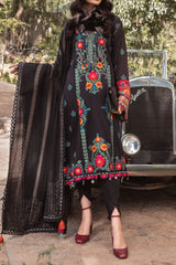 Maria B Unstitched 3 Piece Linen Winter Suit-DL-1007
