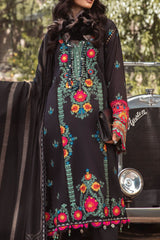 Maria B Unstitched 3 Piece Linen Winter Suit-DL-1007
