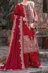 Maria B Unstitched 3 Piece Linen Winter Suit-DL-1008