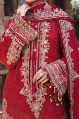 Maria B Unstitched 3 Piece Linen Winter Suit-DL-1008