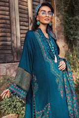 Maria B Unstitched 3 Piece Linen Winter Suit-DL-1009