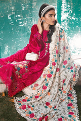 Maria B Unstitched 3 Piece Linen Winter Suit-DL-1010